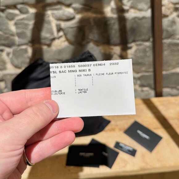 Saint Laurent Taupe Vintage Leather Niki Baby Monogram Chain Bag - Picture 15 of 16